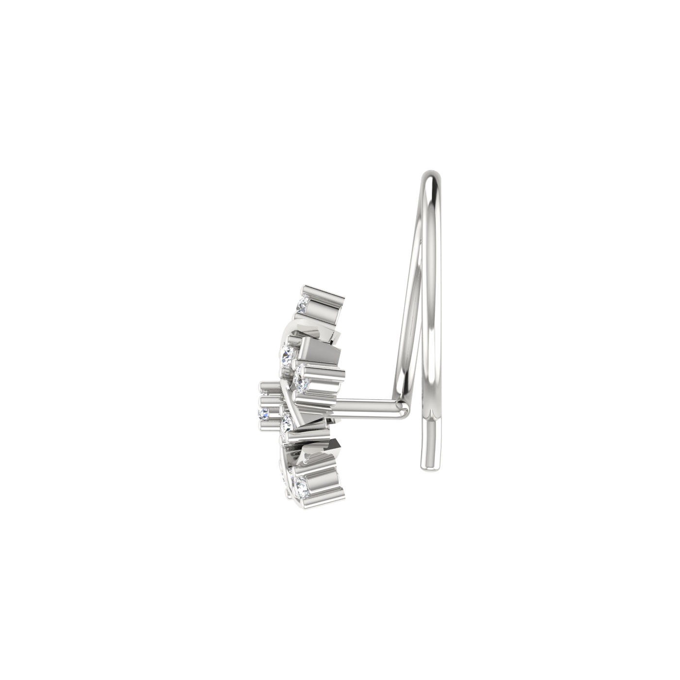 0.04 Carat Natural Diamond Nose Pin - HI Color, VS-SI Clarity.